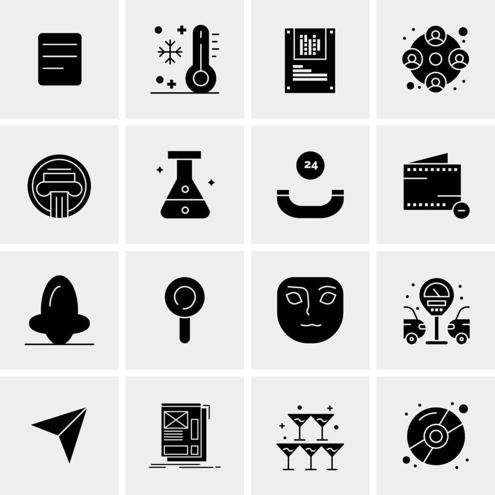 16 Universal Business Icons Vector Creative Icon Illustration to use in web and Mobile Related project