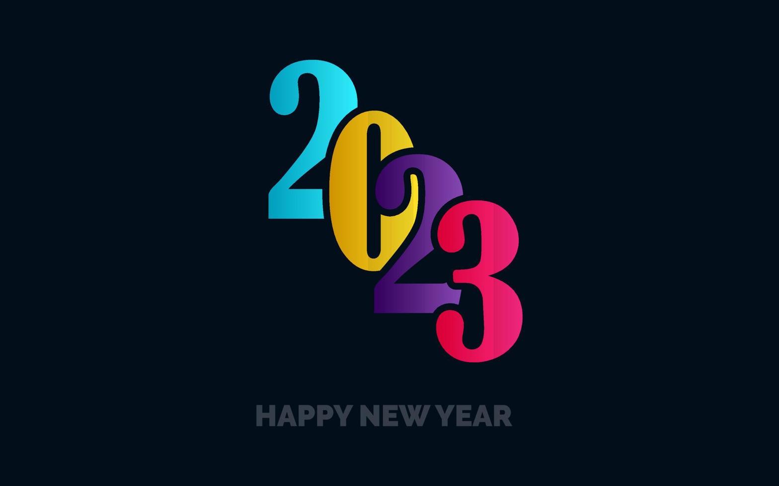 2072 Happy New Year symbols. New 2023 Year typography design. 2023 numbers logotype illustration vector