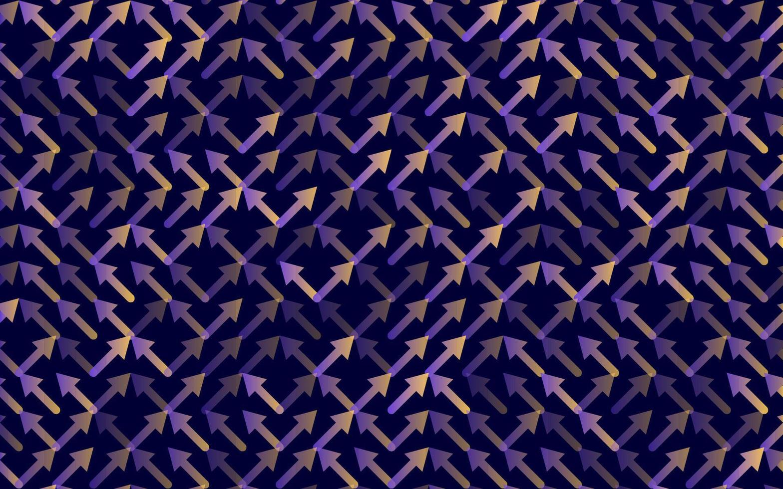 Arrow Vector seamless pattern Banner. Geometric striped ornament. Monochrome linear background