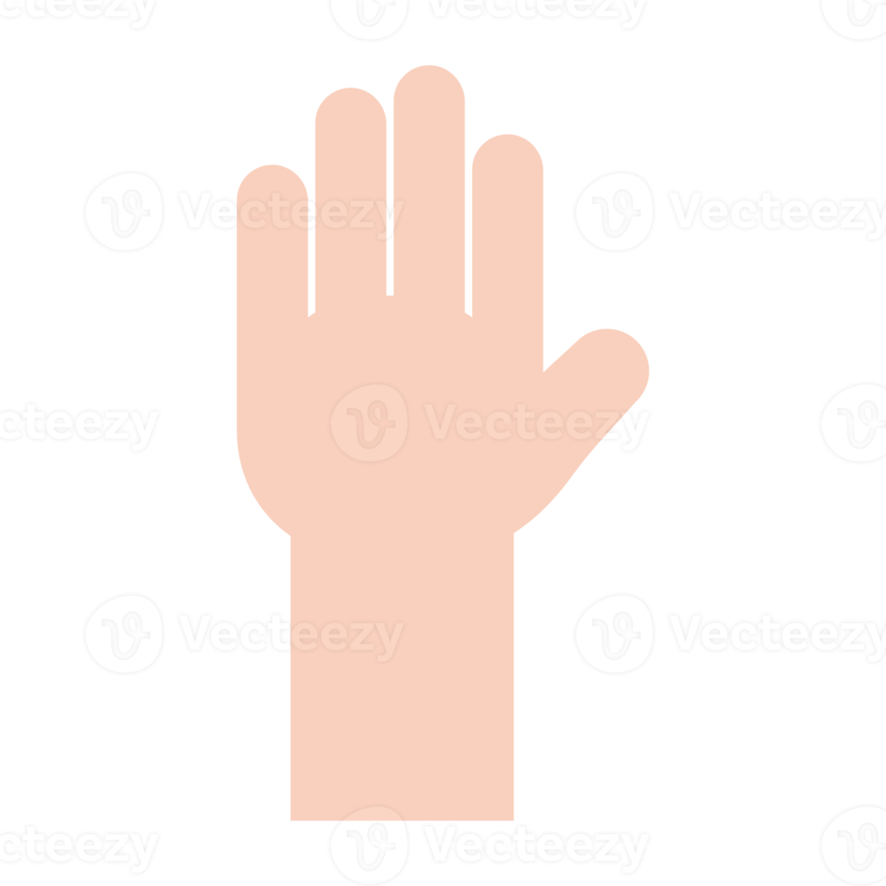 Hand icon. Cartoon hand wearing gloves to prevent virus The concept of hand washing kills bacteria png