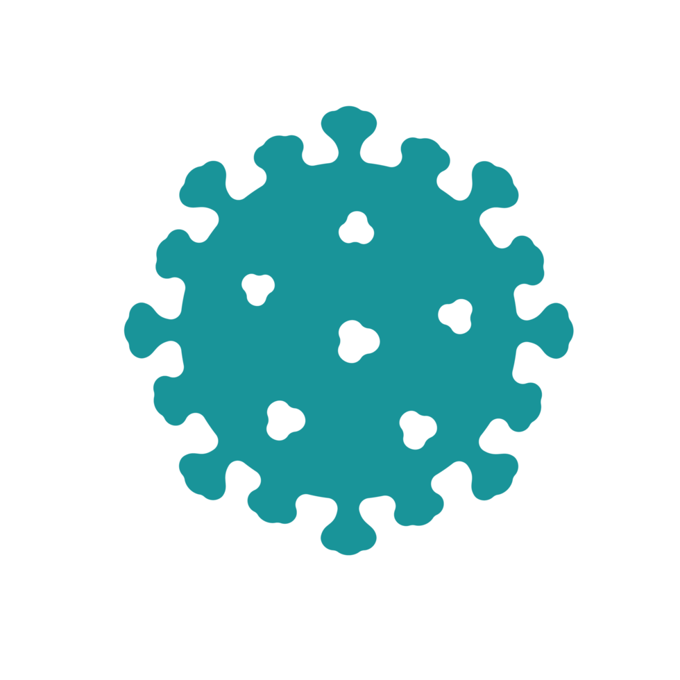 Covid-19 icon Viruses that are spread through coughing or sneezing Simple flat design png