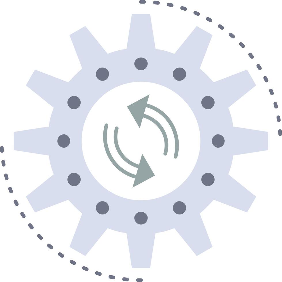 management process production task work Flat Color Icon Vector