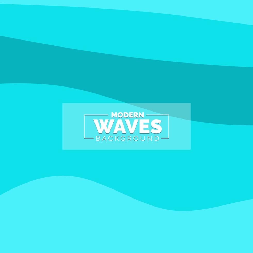 water Wave vector abstract background flat design style