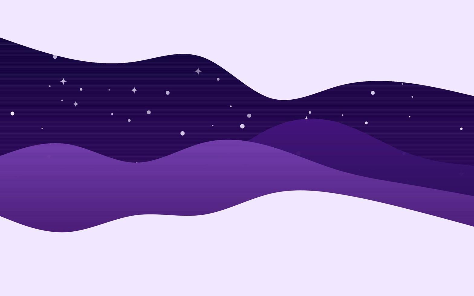 Creative Waves Night Purple background. Dynamic shapes composition vector