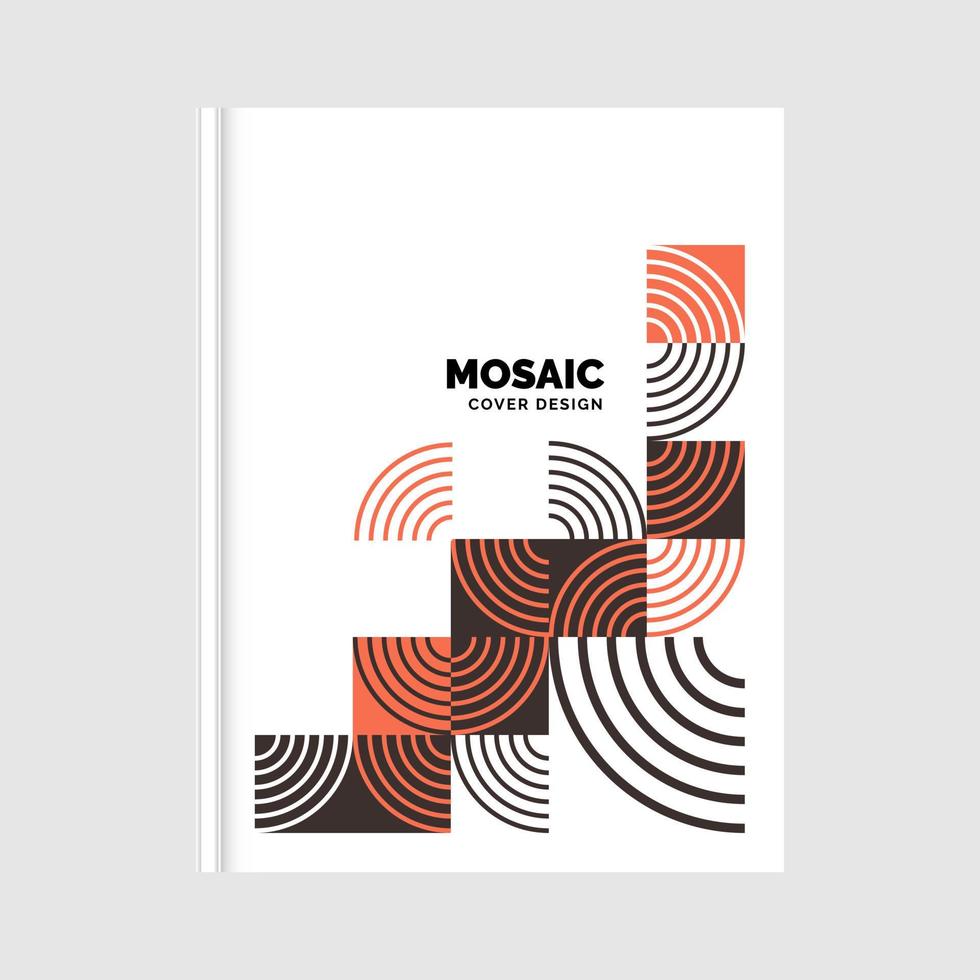Modern company business Book cover design template. Vector Illustration