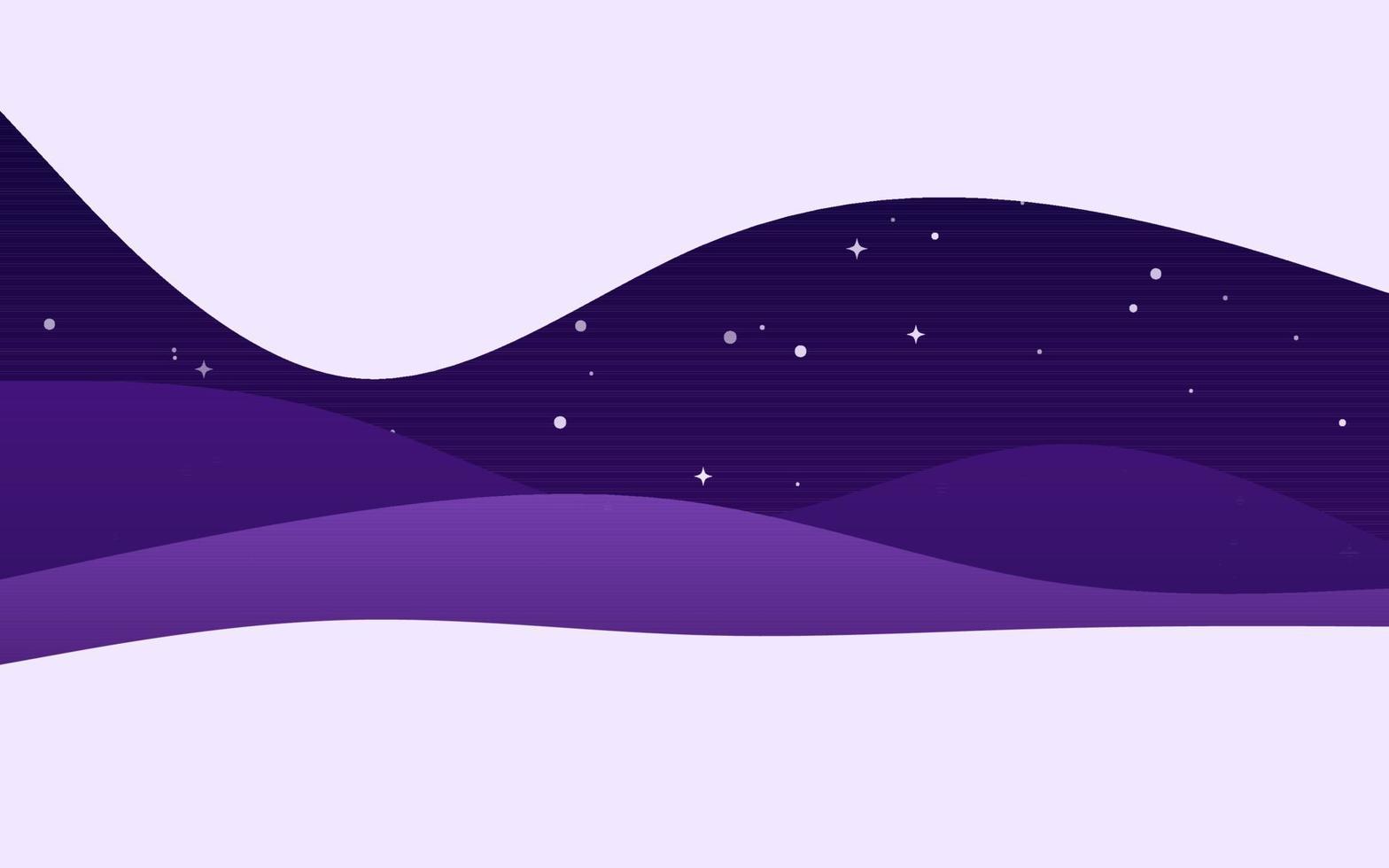 Creative Waves Night Purple background. Dynamic shapes composition vector