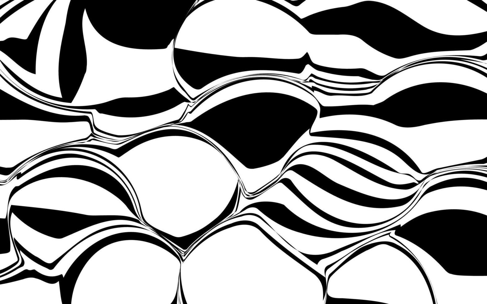 Trendy abstract wavy backgrounds. Seamless striped patterns vector