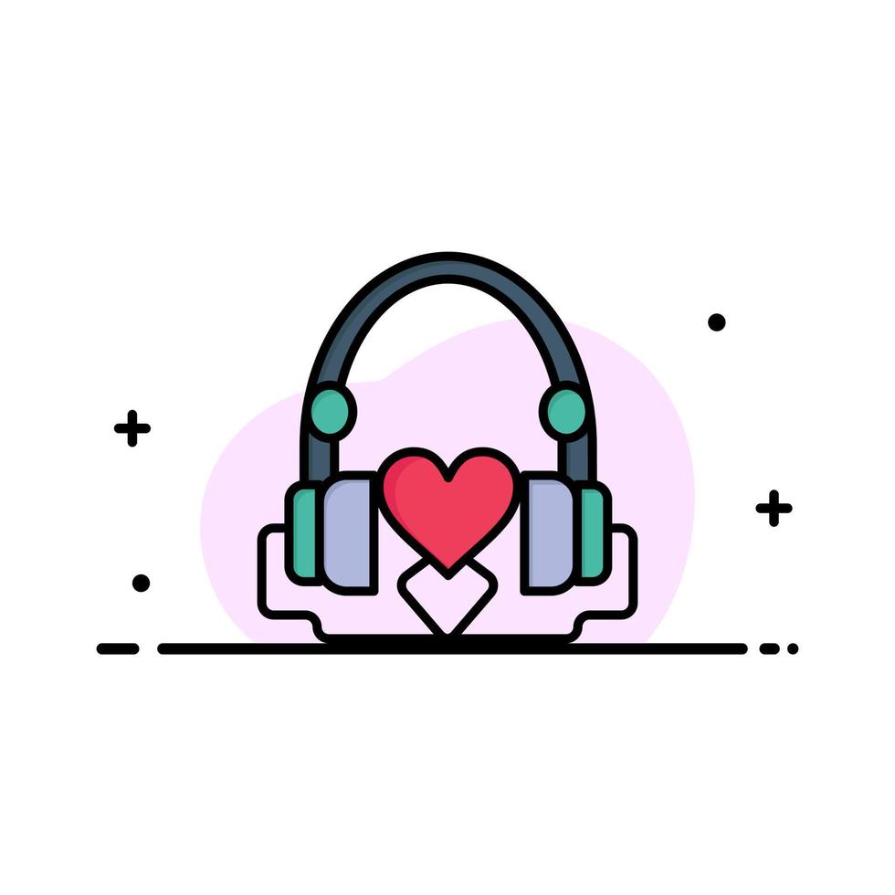 Handbag Hearts Love Loving Wedding Business Logo Template Flat Color vector