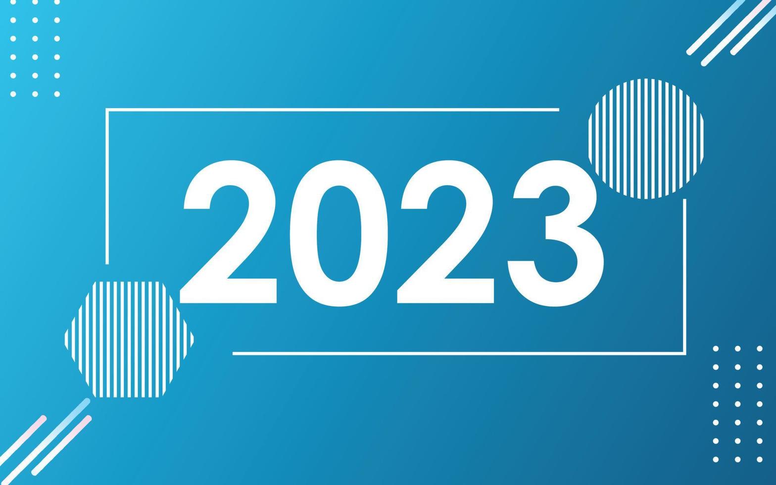 2023 Abstract Background New year vector