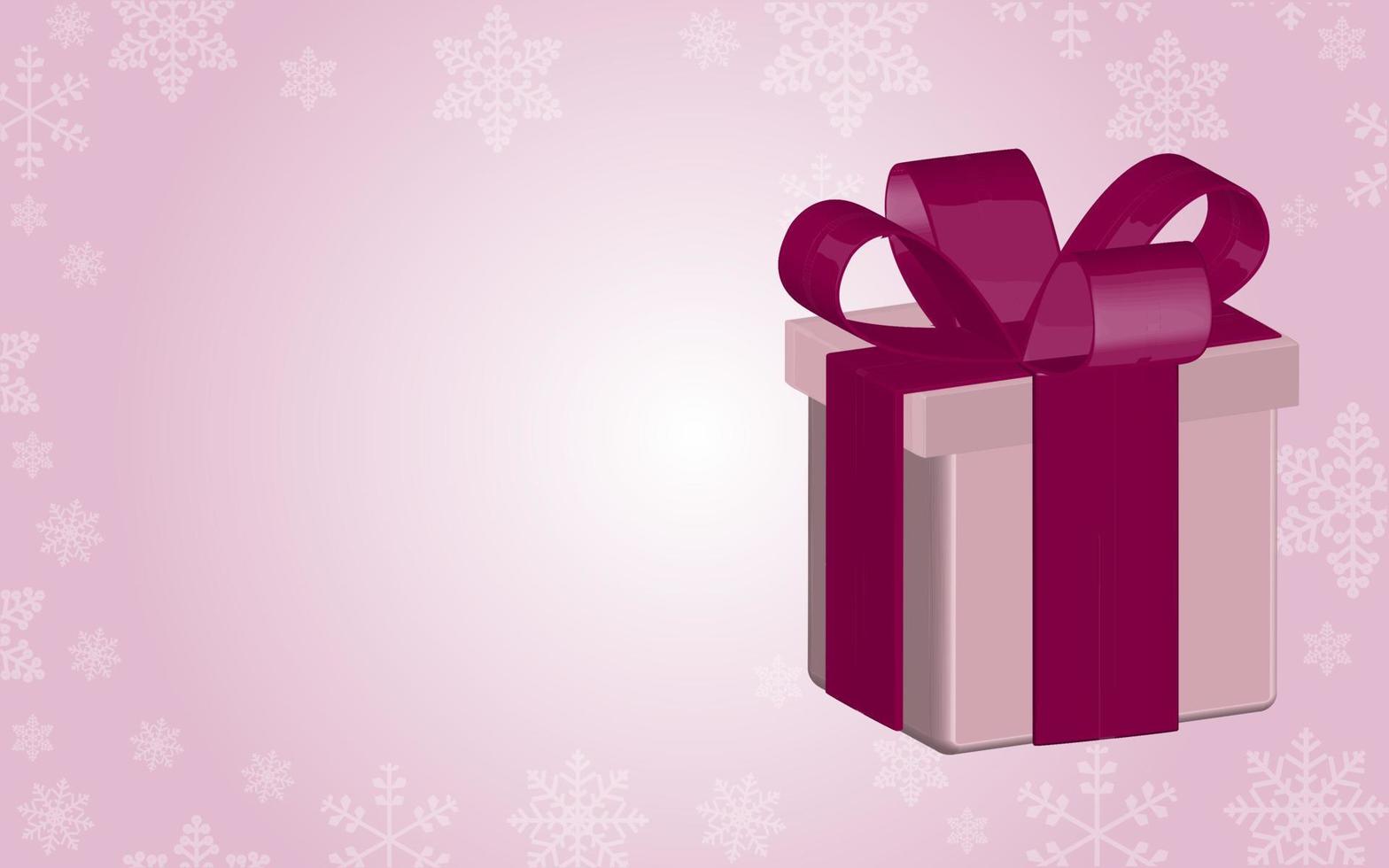 vector de diseño de fondo de regalo de navidad, caja de regalo con cinta