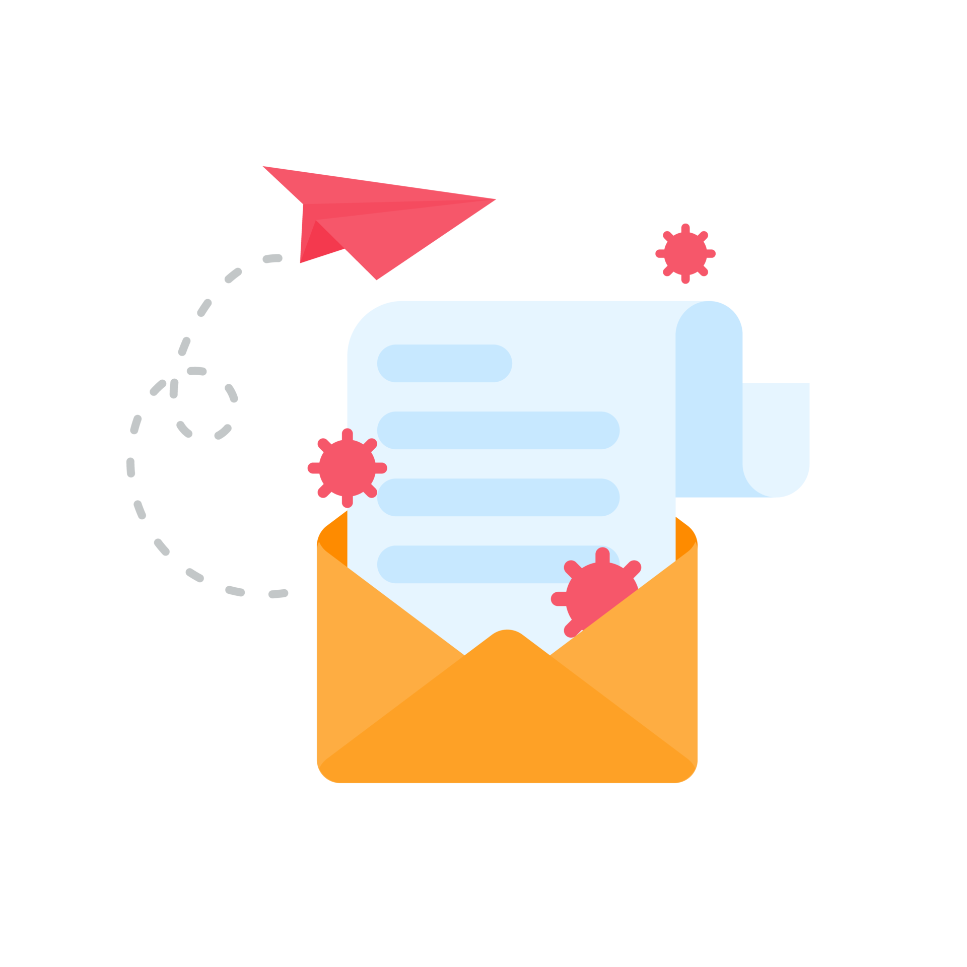 Computer with red screen. The concept of ransom computer virus