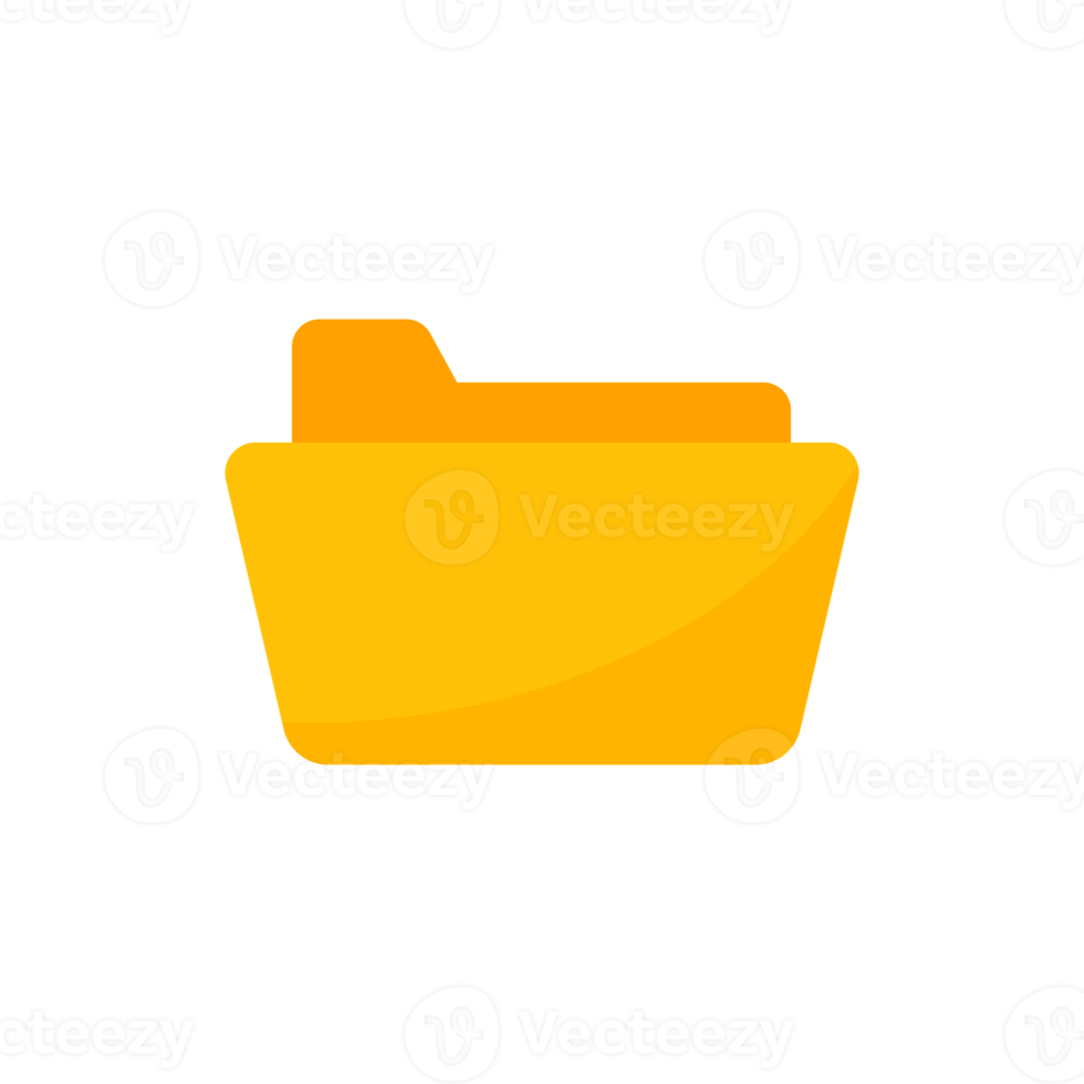 Yellow folders for organizing documents. sorting large amounts of data png