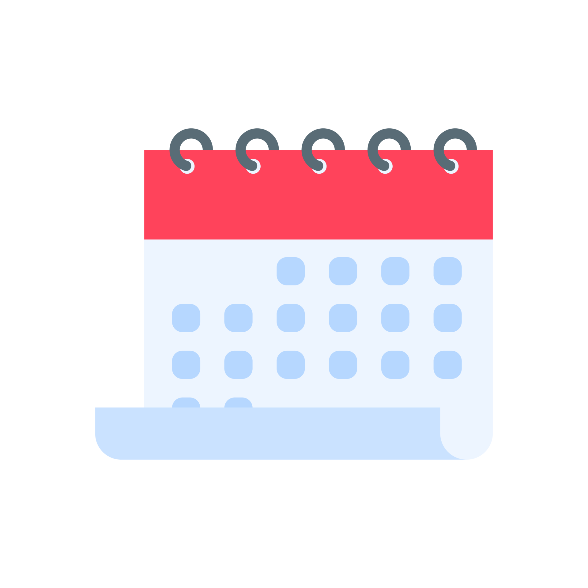Calendar icon. A red calendar for reminders of appointments and