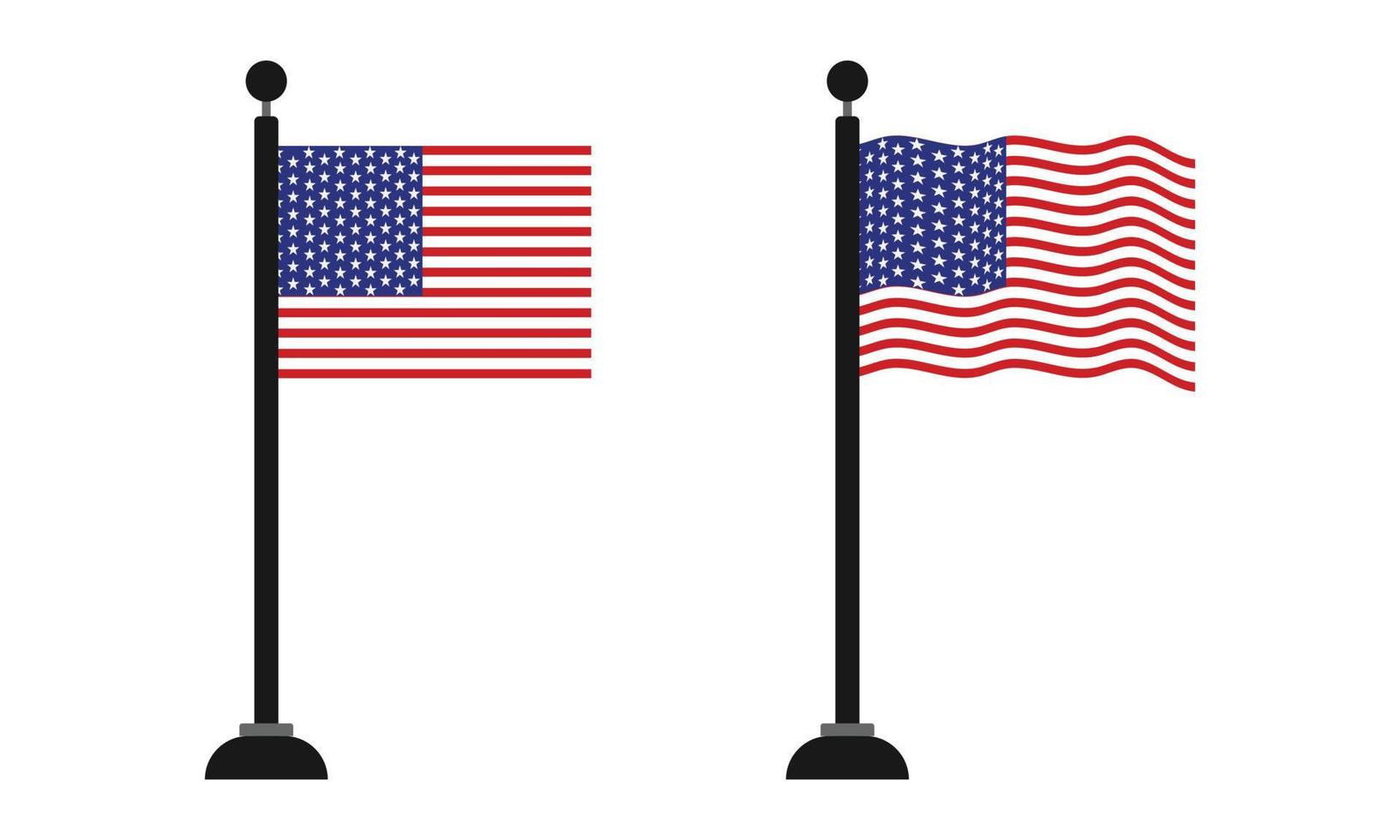 bandera de estados unidos de america vector