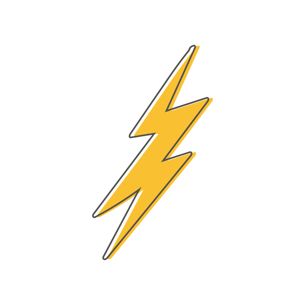 Thunder and Bolt Lighting flash. png