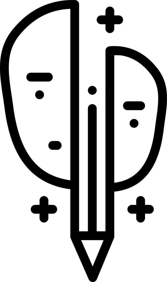 line icon for artistic vector