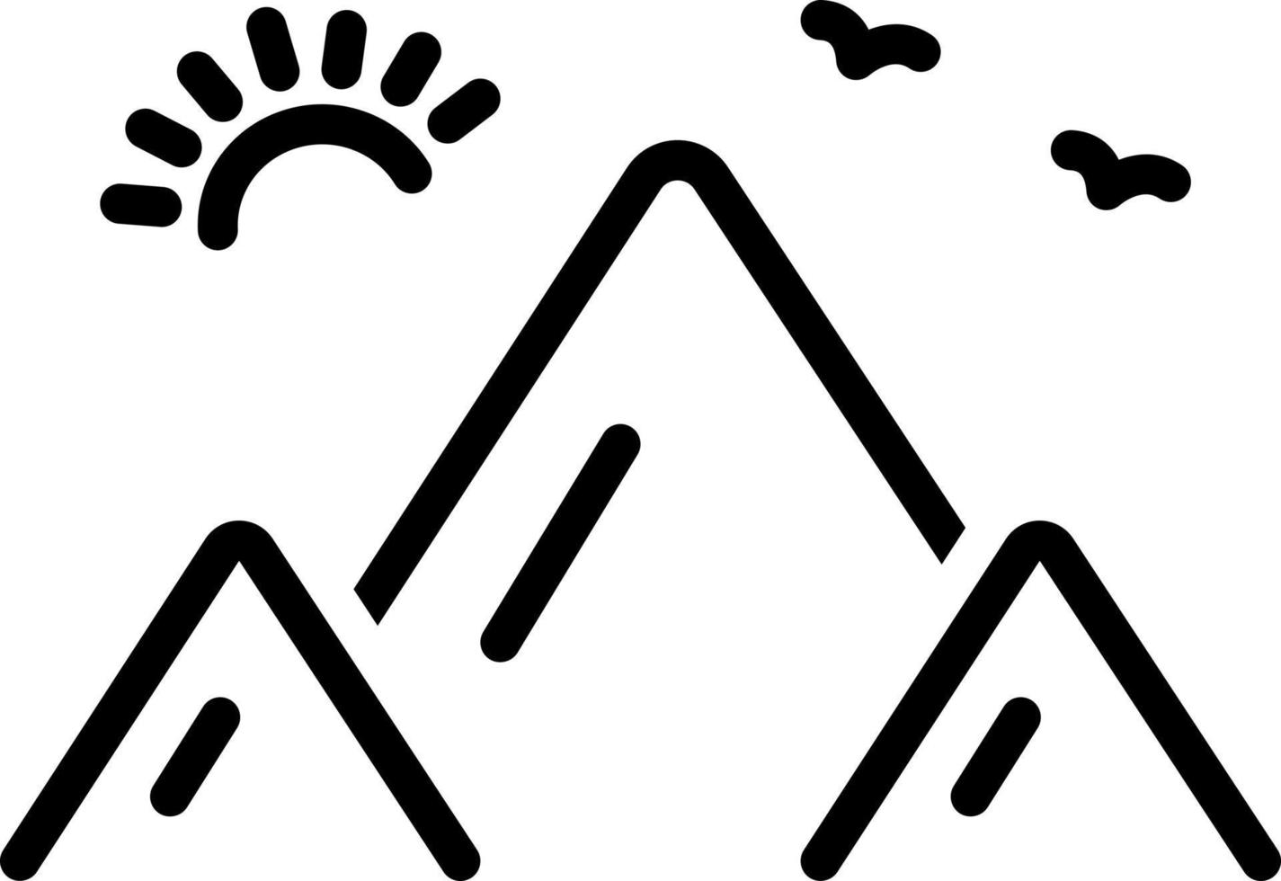 line icon for mount vector