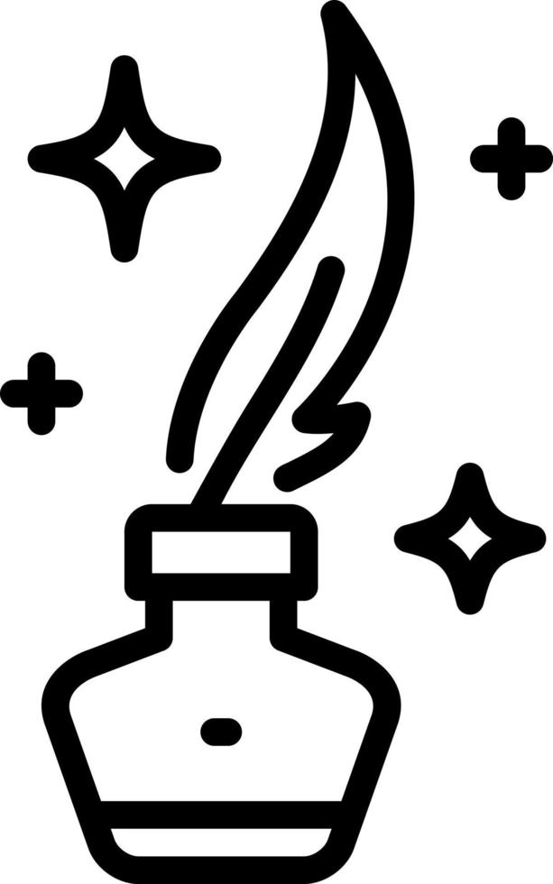 line icon for poet vector