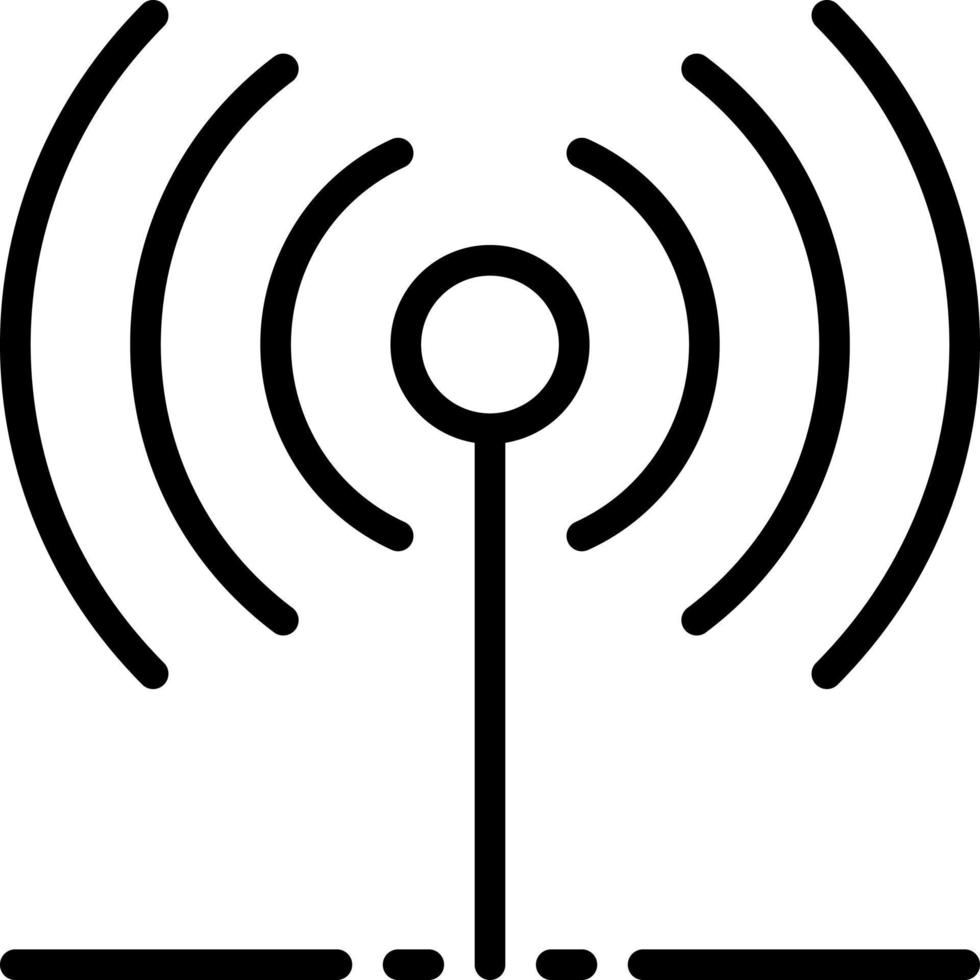 line icon for signal vector
