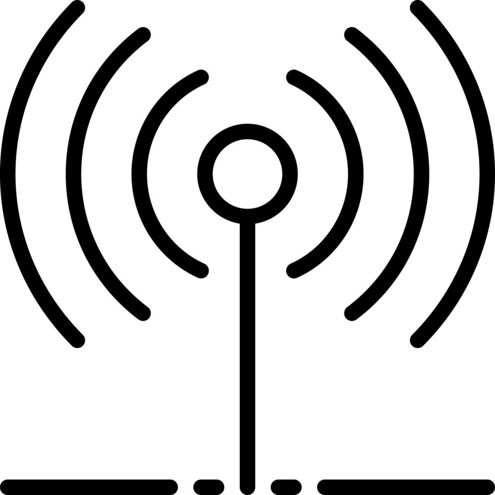 line icon for signal vector