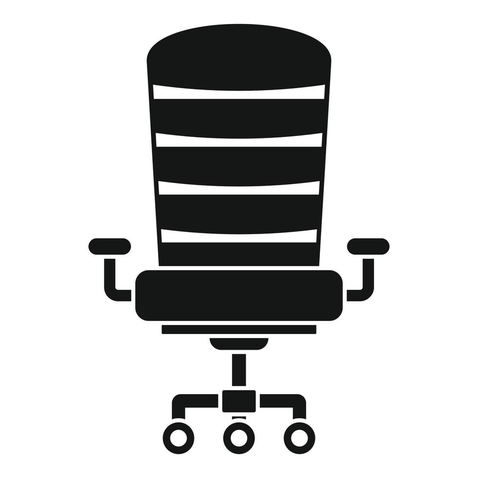 Modern desk chair icon, simple style vector