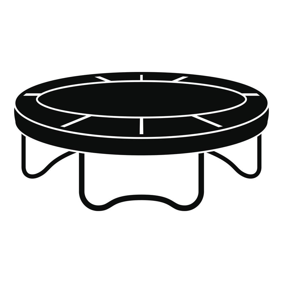 Garden trampoline icon, simple style vector