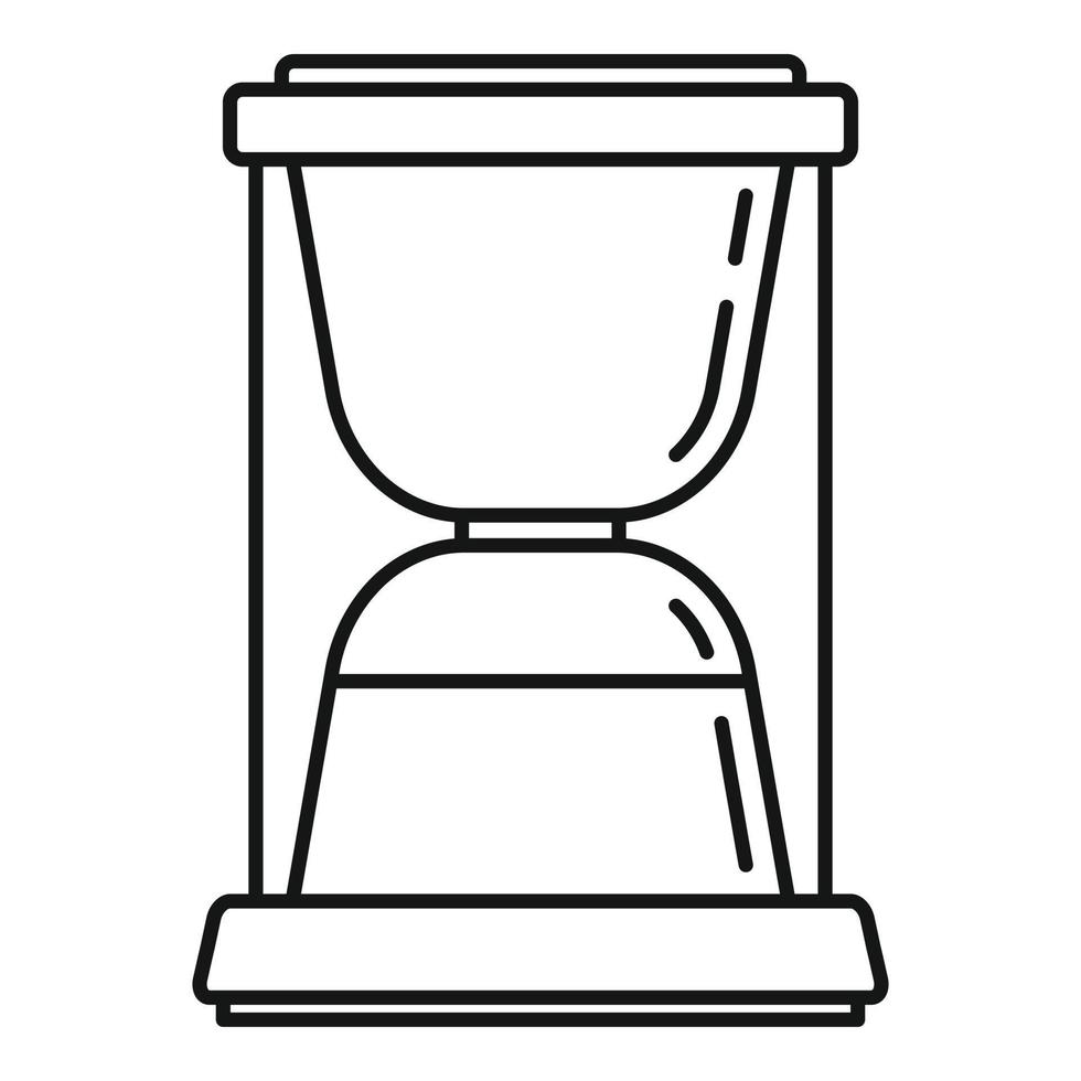 icono de máquina de café titular, estilo de contorno vector