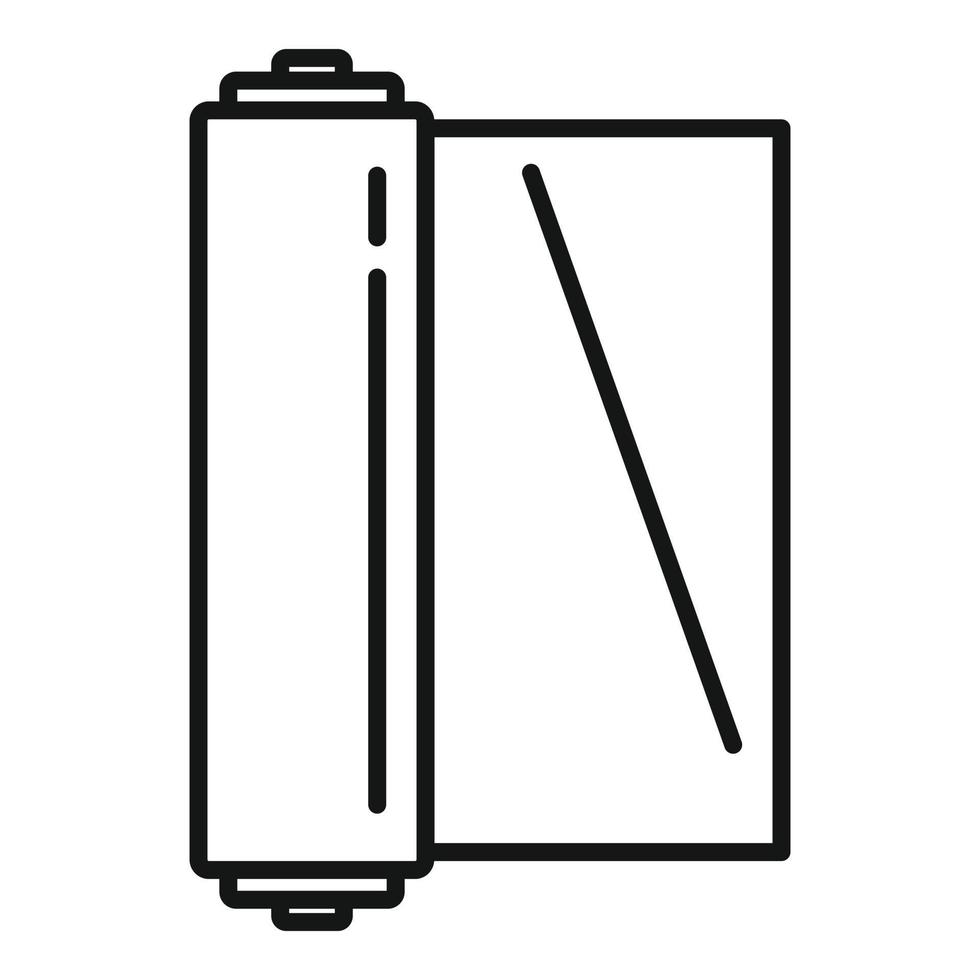 Contruction film roll icon, outline style vector