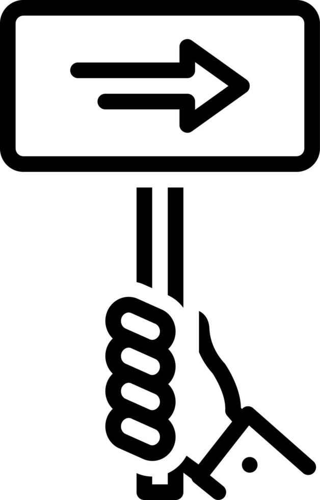 line icon for sign vector