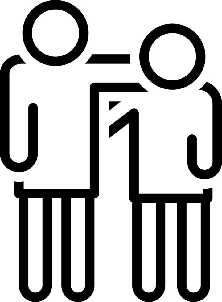 line icon for cousin vector