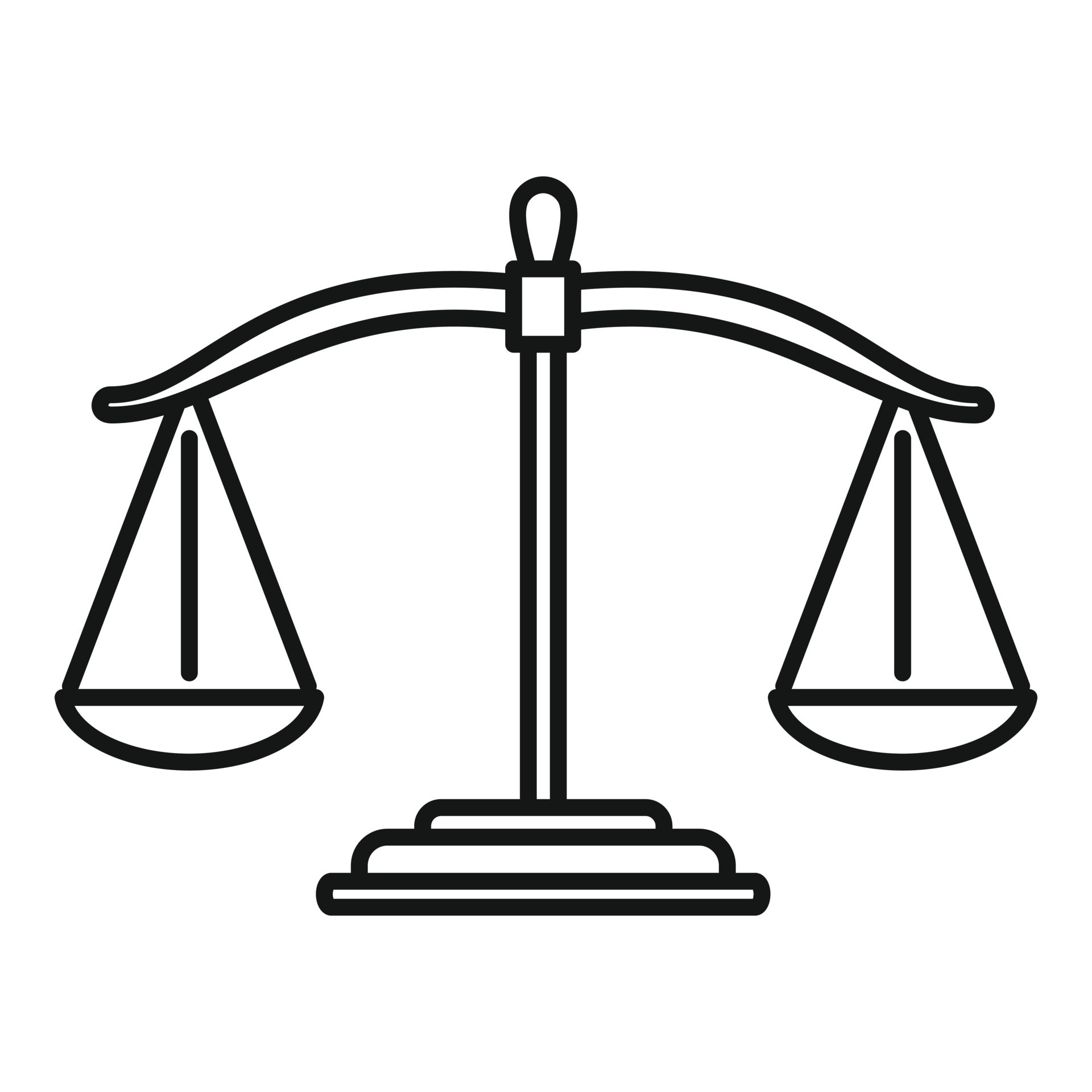 Judge balance icon, outline style 14570023 Vector Art at Vecteezy