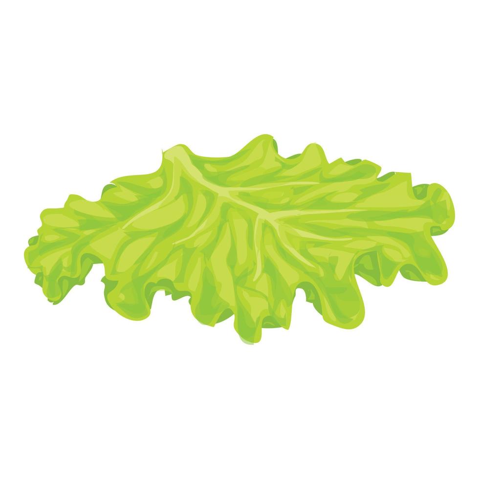 Salad icon, cartoon style vector