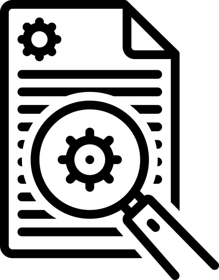 line icon for analyze vector