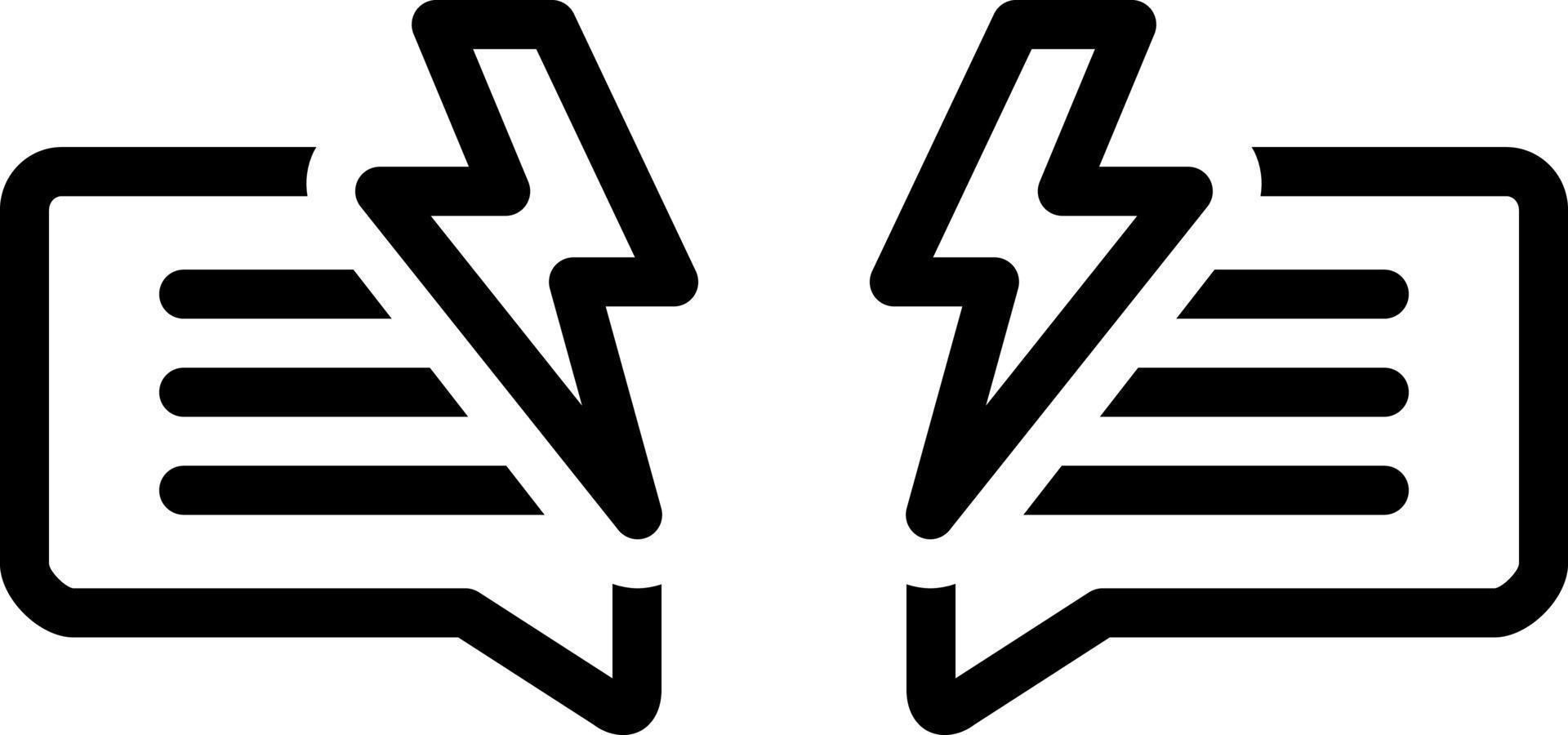 line icon for dispute vector