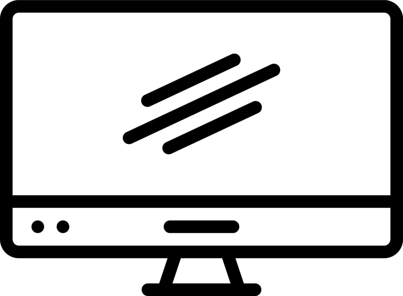 line icon for display vector