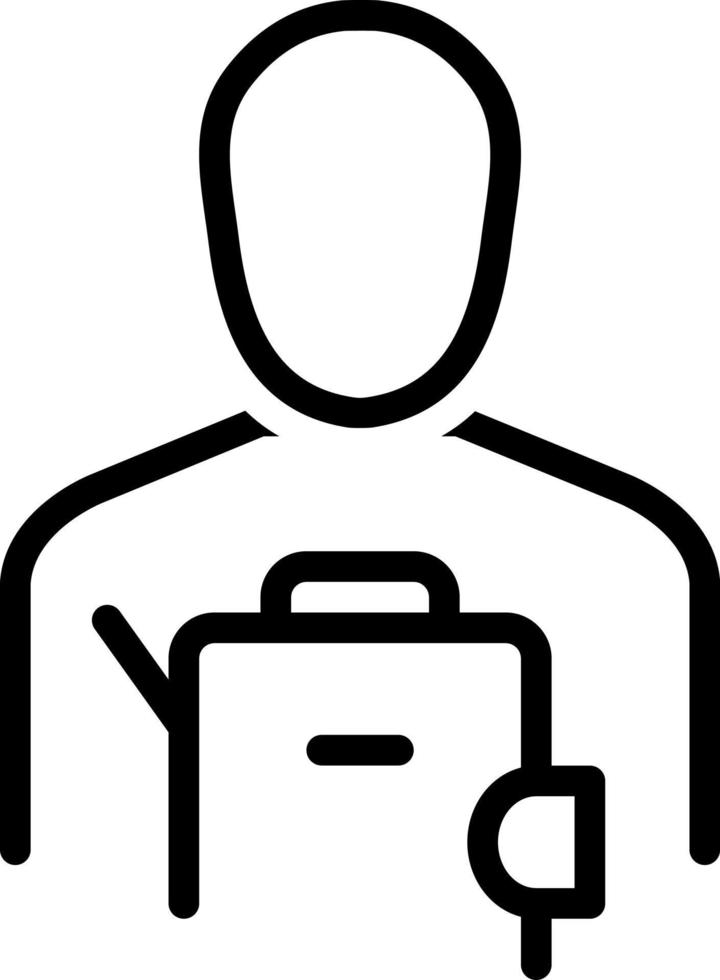 line icon for counselor vector