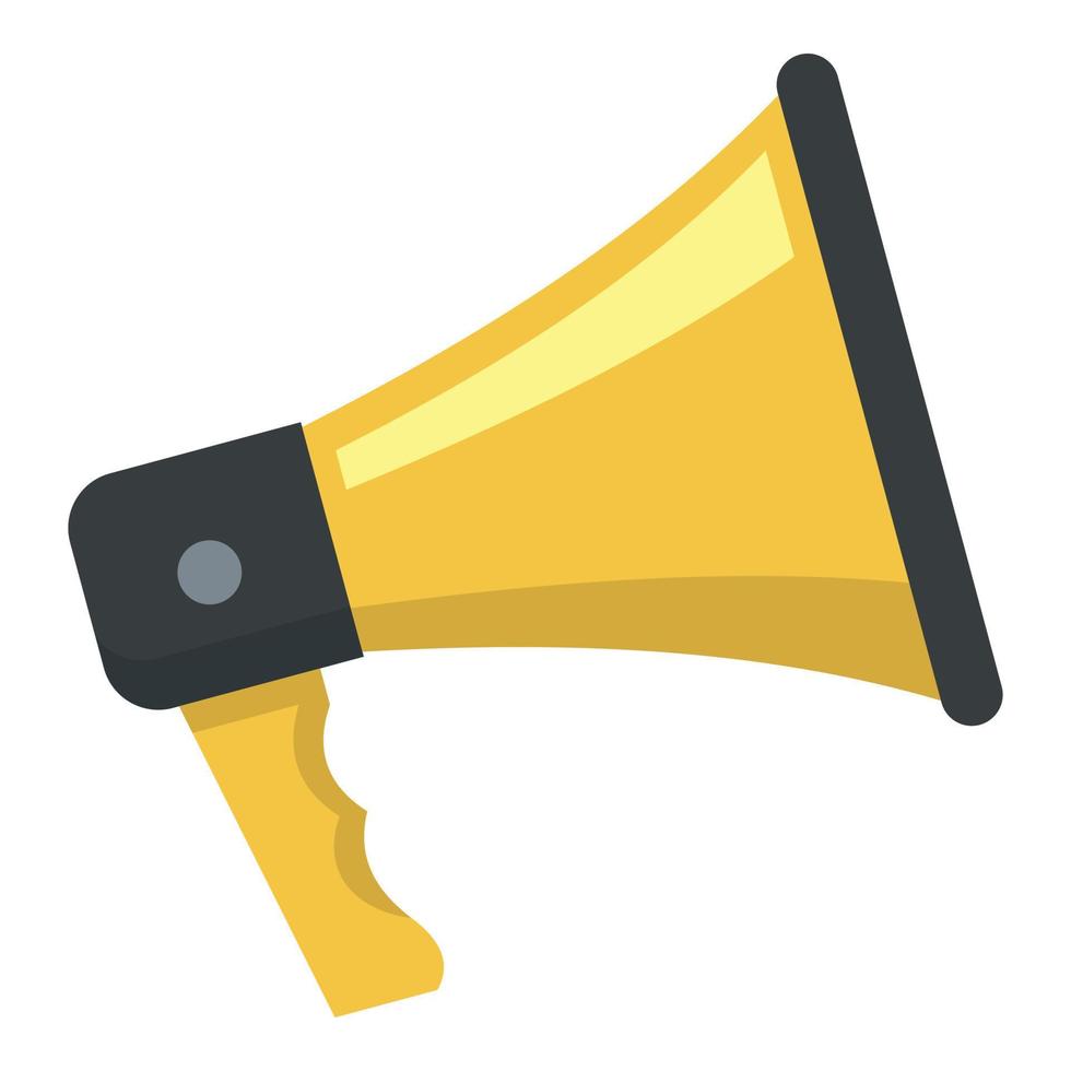 Megaphone icon, flat style vector