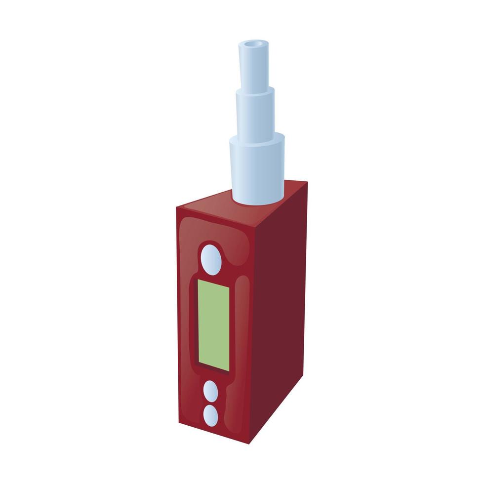 Vaping device icon in cartoon style vector