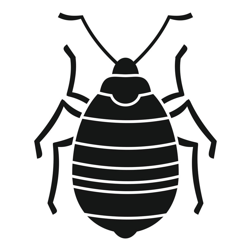 Bug insect icon, simple style vector