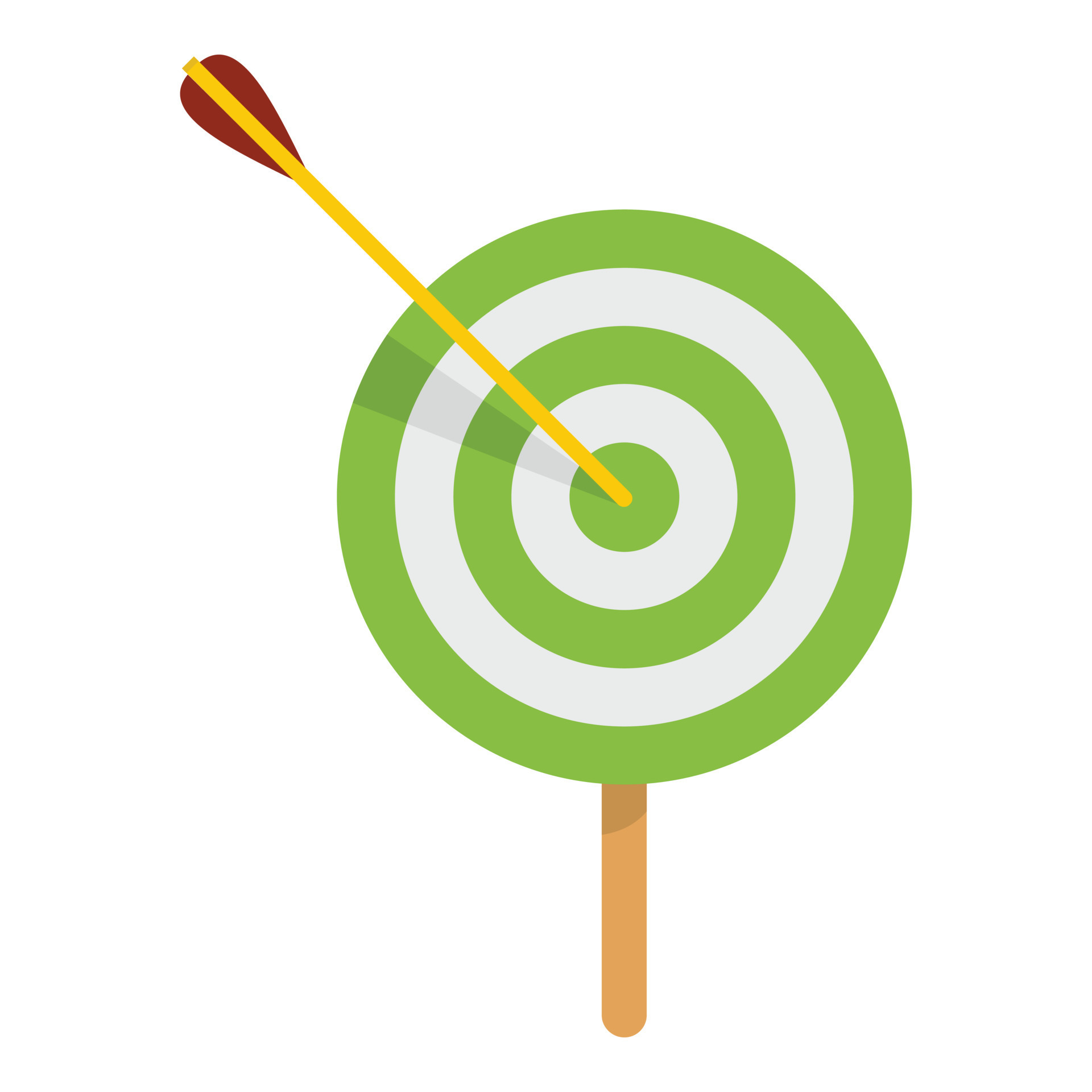 Sport target icon, flat style 14570383 Vector Art at Vecteezy