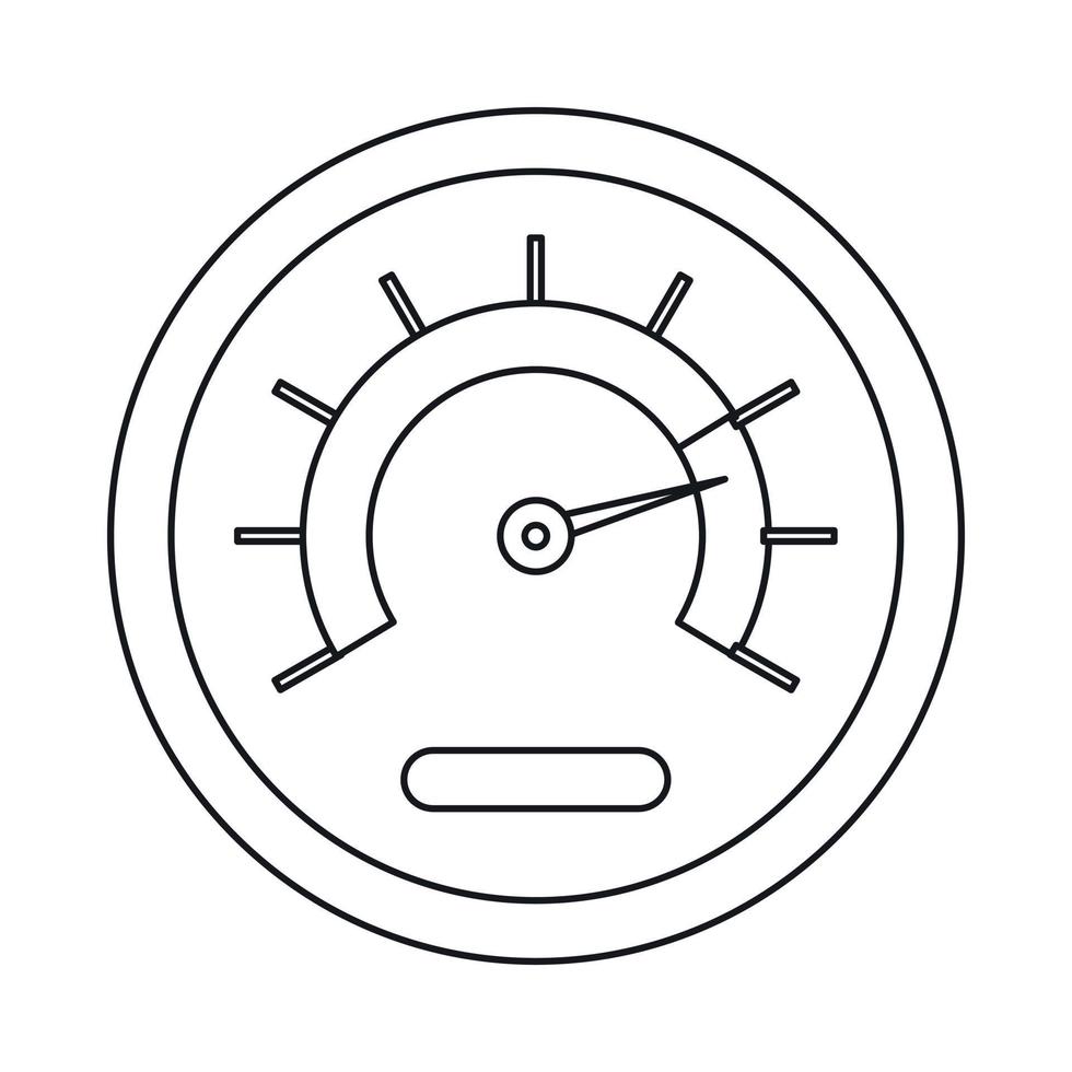 Speedometer icon, outline style 14570384 Vector Art at Vecteezy
