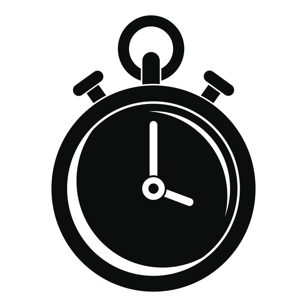 Contraceptive stopwatch icon, simple style vector