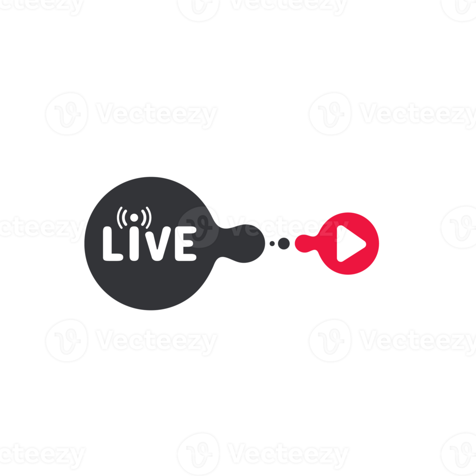 Live streaming symbol set Online broadcast icon The concept of live streaming for selling on social media. png