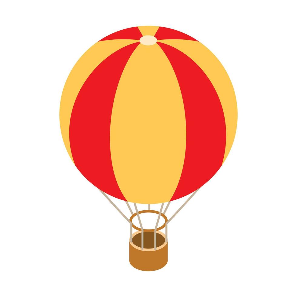 Balloon icon, isometric 3d style vector
