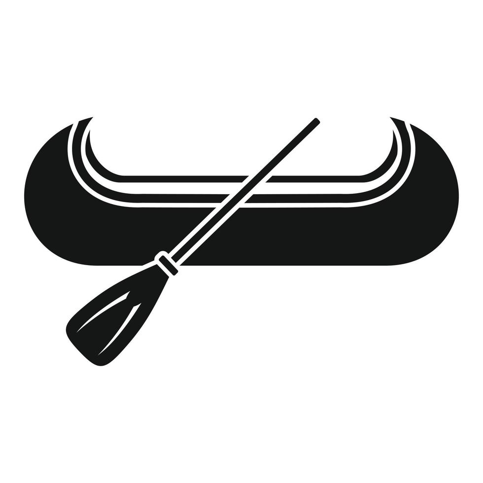 Venice gondola icon, simple style vector