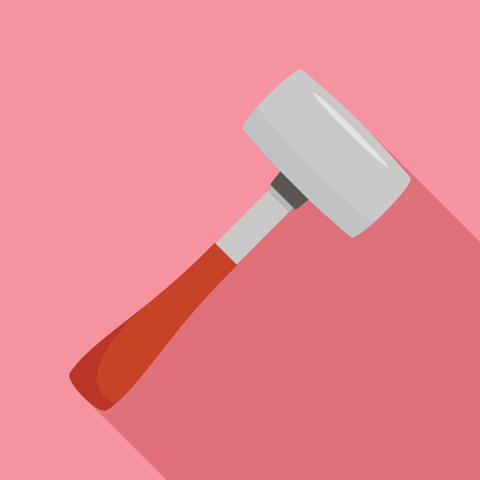 Sledge hammer icon, flat style vector