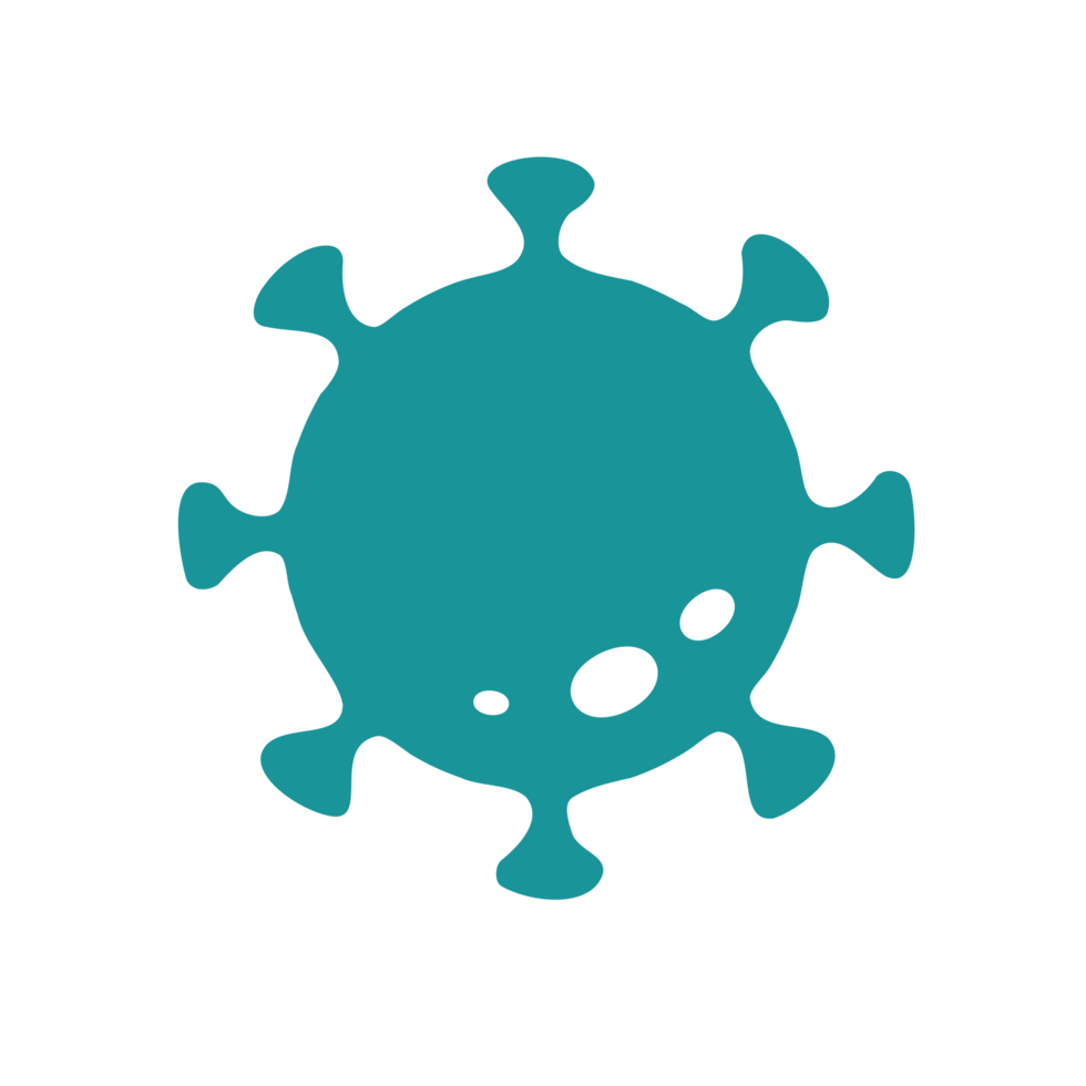 Covid-19 icon Viruses that are spread through coughing or sneezing Simple flat design png