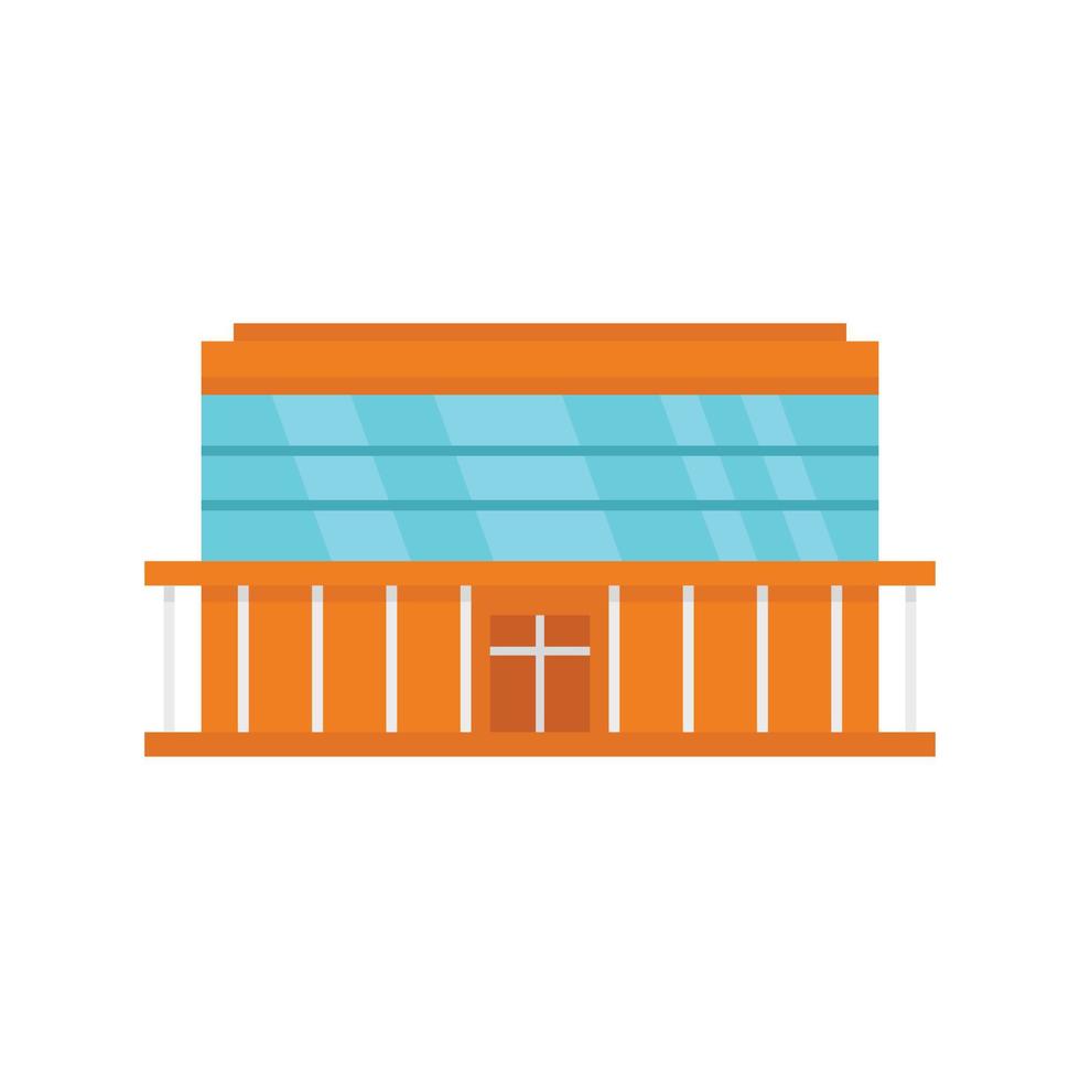 Center mall icon, flat style vector