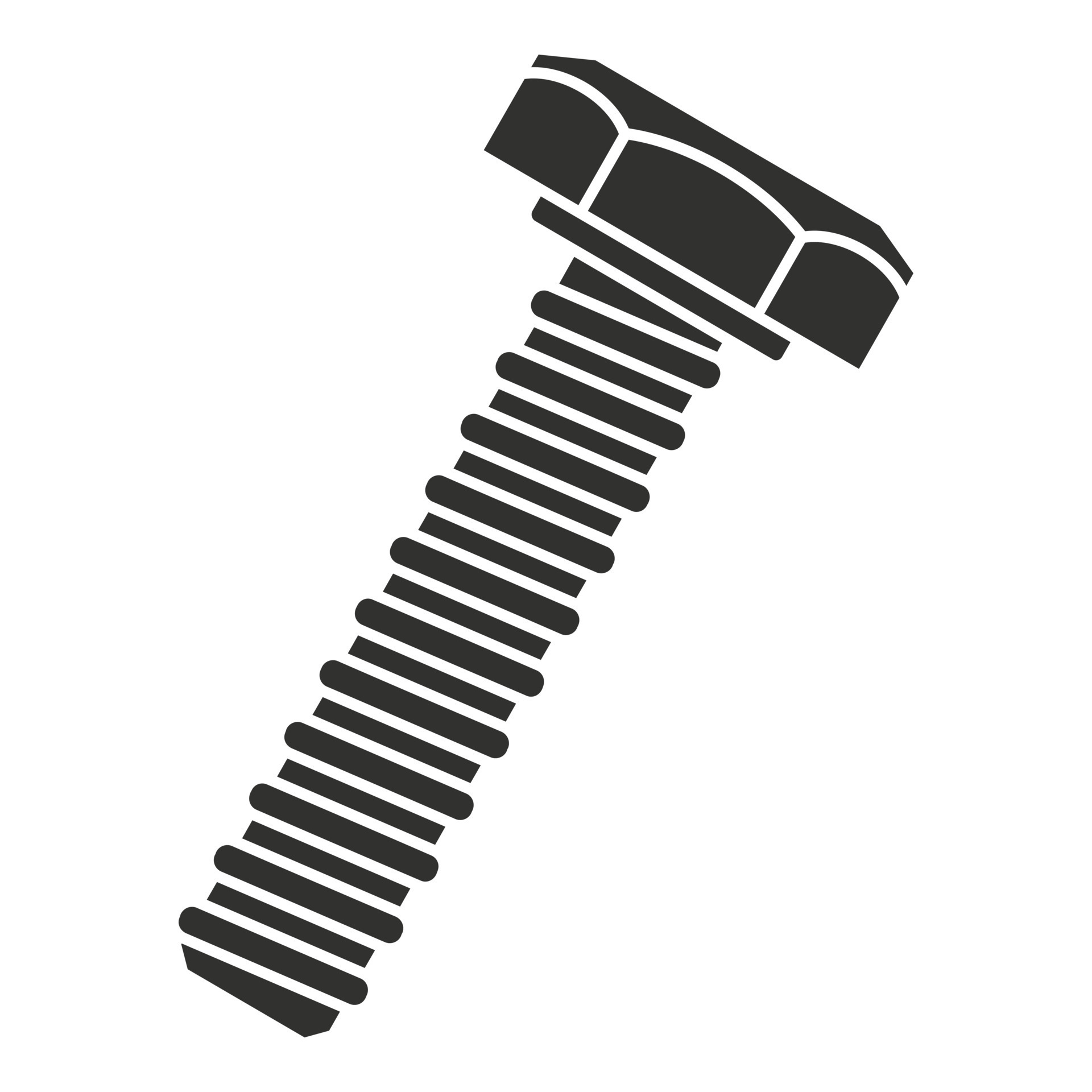 Metal bolt icon, simple style 14570712 Vector Art at Vecteezy