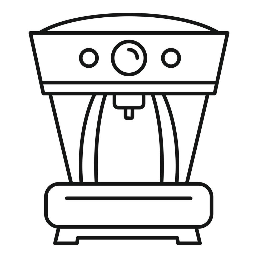 Aeropress coffee machine icon, outline style vector